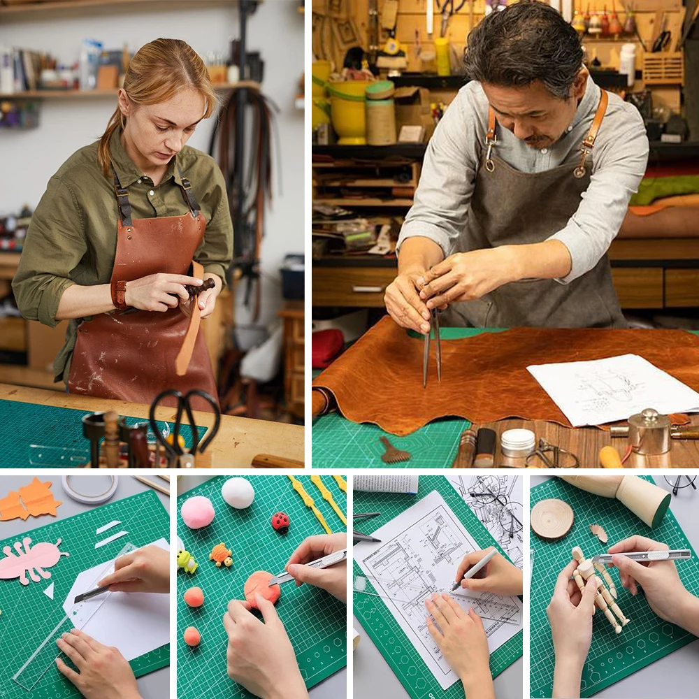 1 szt. A0 bardzo duża dwustronna samolecząca się obrotowa mata do cięcia, rzemieślnicza deska do krojenia-tkanina do szycia precyzyjny projekt Scrapbooking — zdjęcie 7