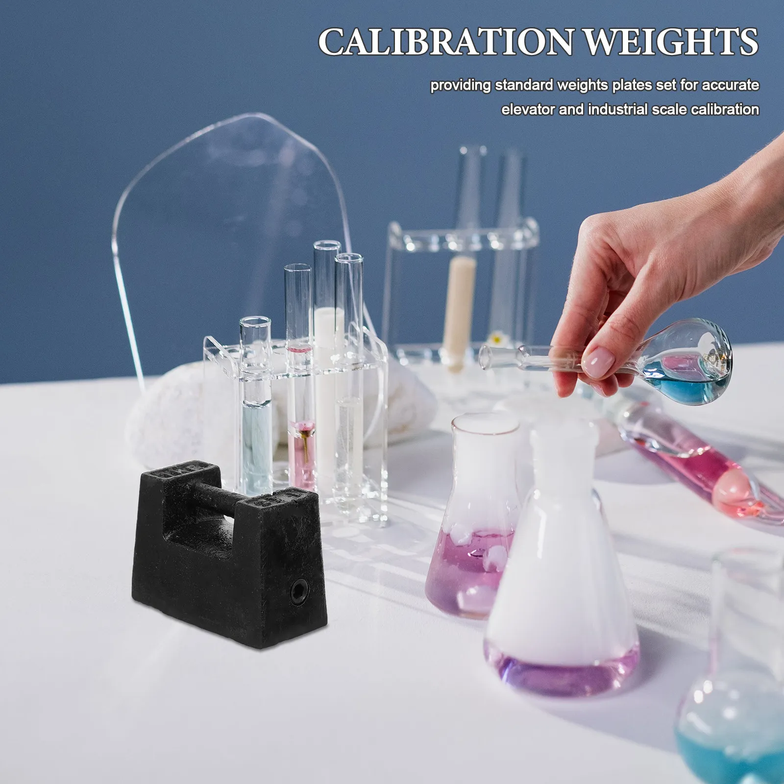 Cast Iron Calibration Weight Set 1Kg Precision Standard Plate Weights for Scale Calibration Kitchen Industrial Lab Use Heavy view 4