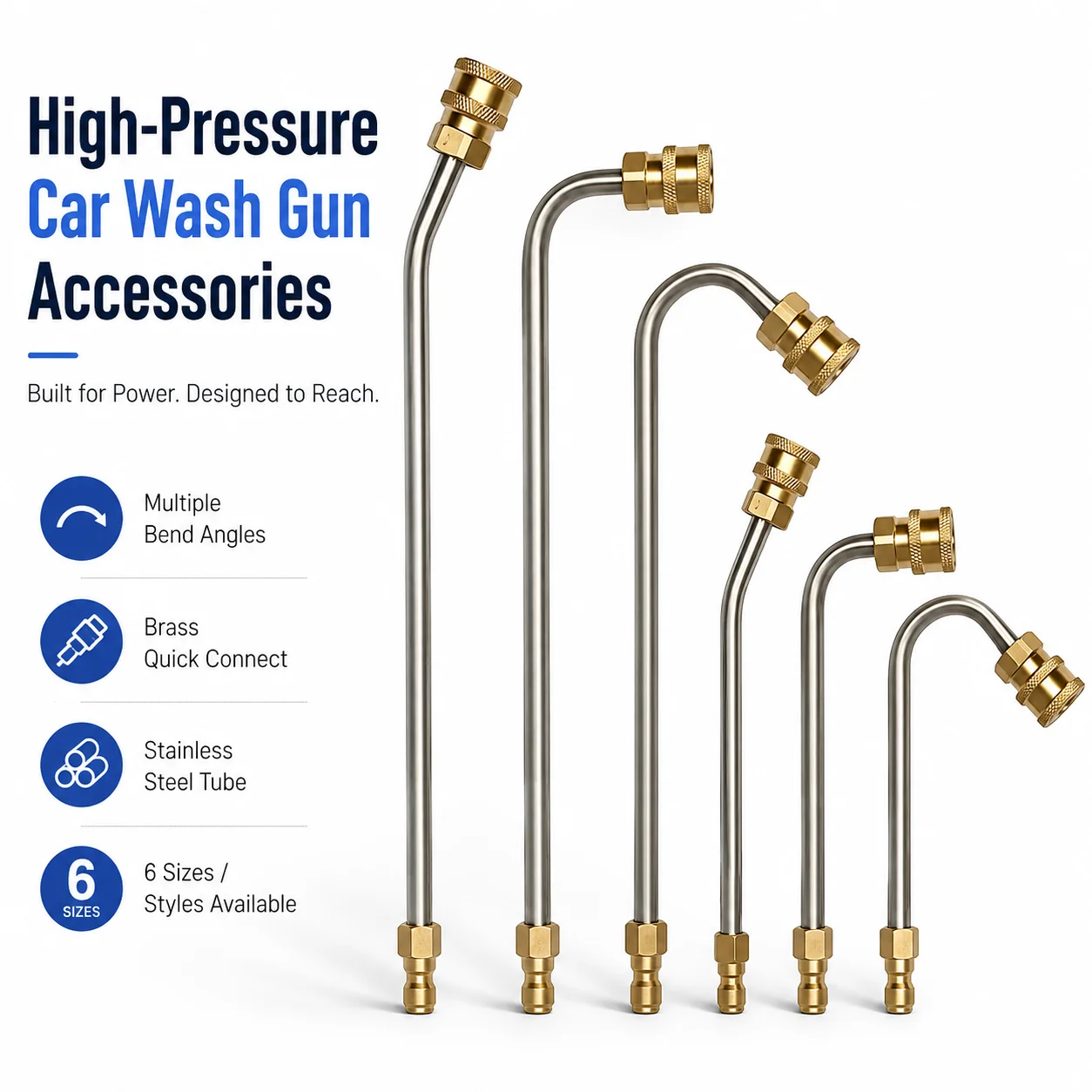 Multi-Angle Pressure Washer Extension Lance 1/4