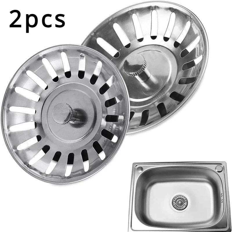 

2pcs Kitchen Sink Strainer Stopper Waste Plug Sink Filter Filtre Sink Strainer Filter Floor Drain Kitchen Tools