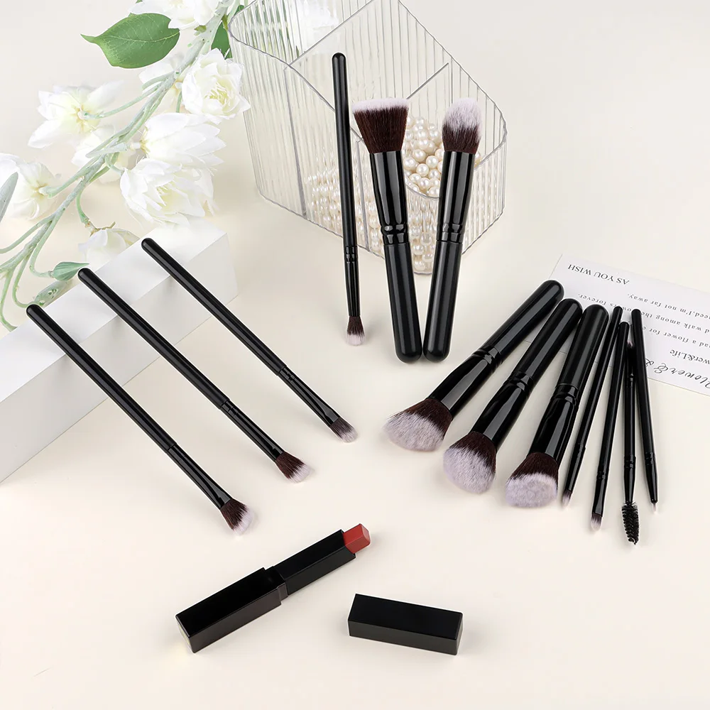 새로운 14PCS 메이크업 브러쉬 세트 부드러운 푹신한 파운데이션 블러쉬 파우더 아이 섀도우 블렌딩 여성 화장품 뷰티 도구 크리스마스 선물