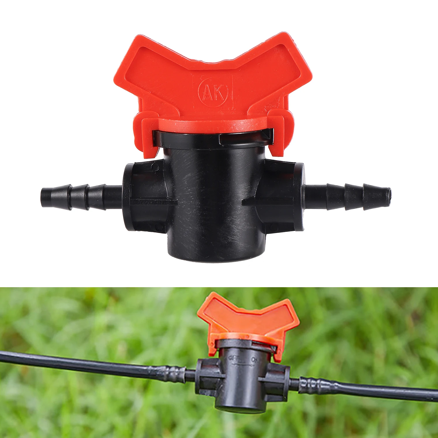 

1/4" Hose Valve Garden Irrigation Water Controller Water Distribution Switch Agricultural Irrigation Waterstop Connector