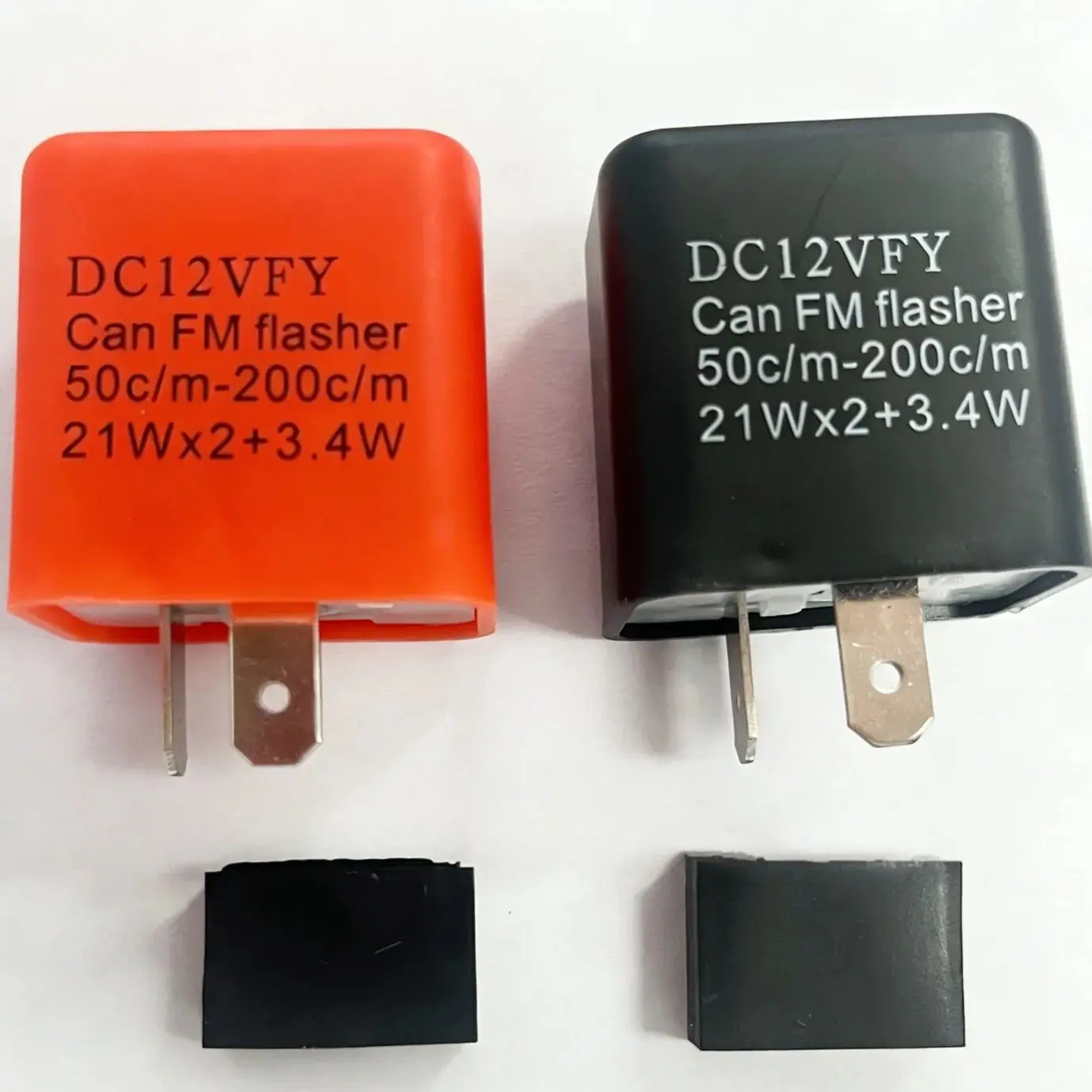 Motorcycle Turn Signal LED Flashing Relay Universal DC12V Adjustable Frequency Flashing Relay 2 Pins Flashing Relay Motorcycle