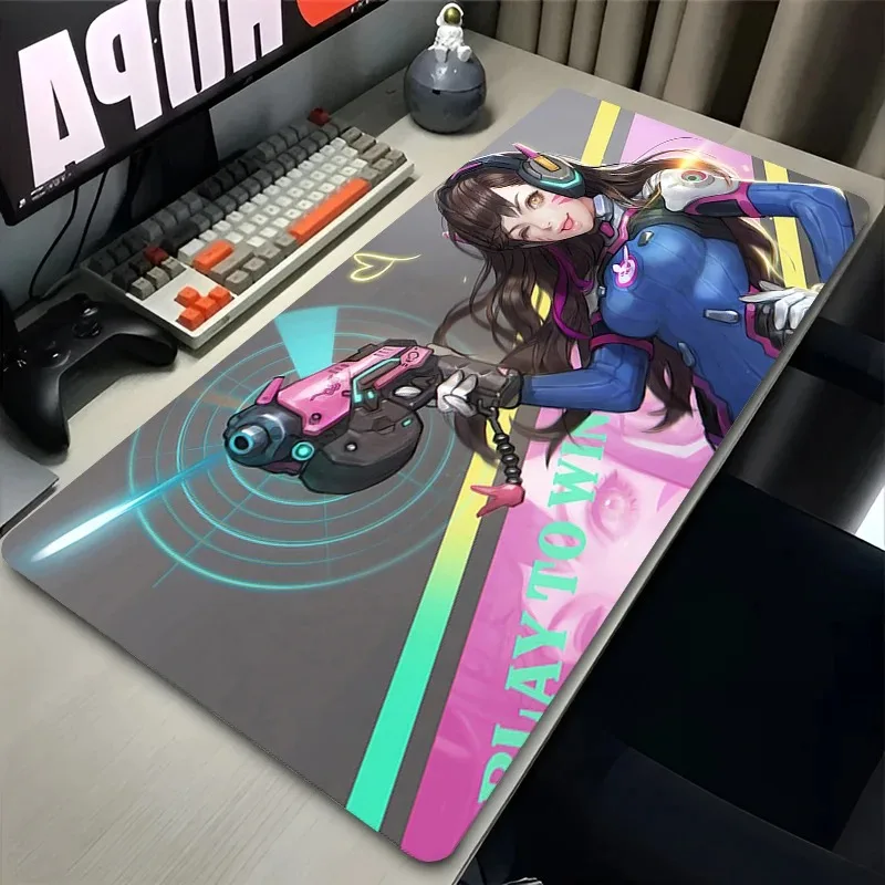 Kawaii مثير أنيمي فتاة ماوس الوسادة XXL السجاد الكمبيوتر المحمول Overwatch D.Va ماوس الكمبيوتر الوردي الألعاب اكسسوارات حصيرة مكتبية لينة لوحة المفاتيح البساط