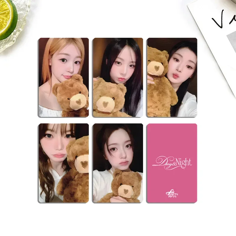 ألبوم KPOP Fifty Fifty Day & Night بطاقات صور K4 Store Benefit بطاقة عشوائية Aran Keena Sio مجموعة هدايا لمحبي البطاقة الخاصة
