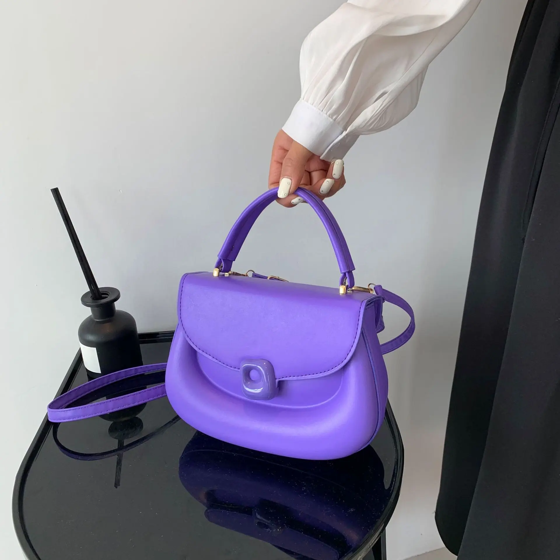 Fashion Tote Women\'s Shoulder Bag 2023 New Saddle Bag Versatile Ins Trendy French Purses Messenger Crossbody Bag Sac A Main