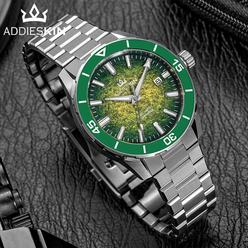 

AddiesKin K005 Japan 9015 Luxury Automatic Mechanical Watches 20Bar Waterproof BGW9 Super Luminous Sapphire Crystal Men Watches