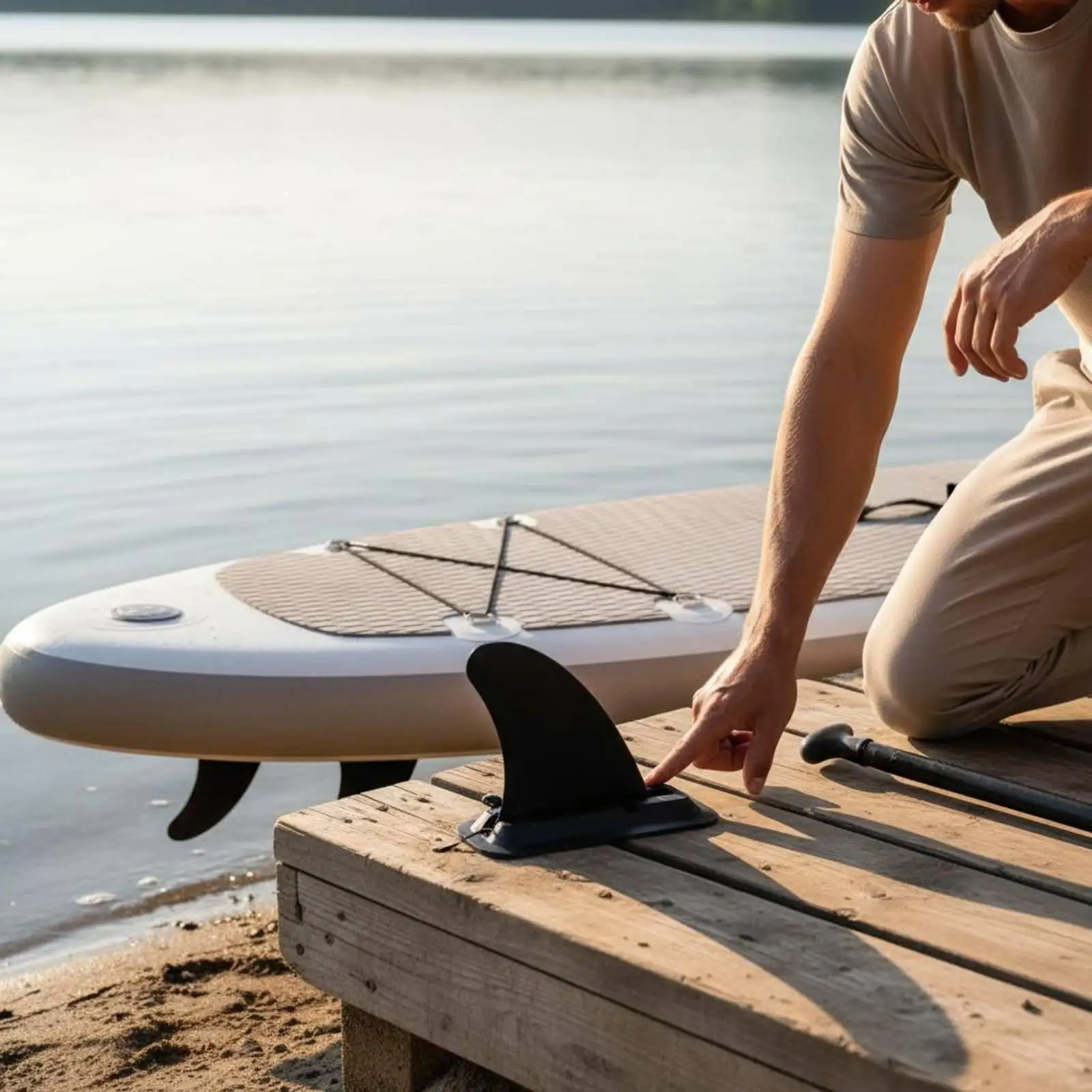Inflatable Kayak Fin Eco PVC Paddleboard Balance Surfboard Accessory Kit for Stand Up Paddle Surfing Adventure