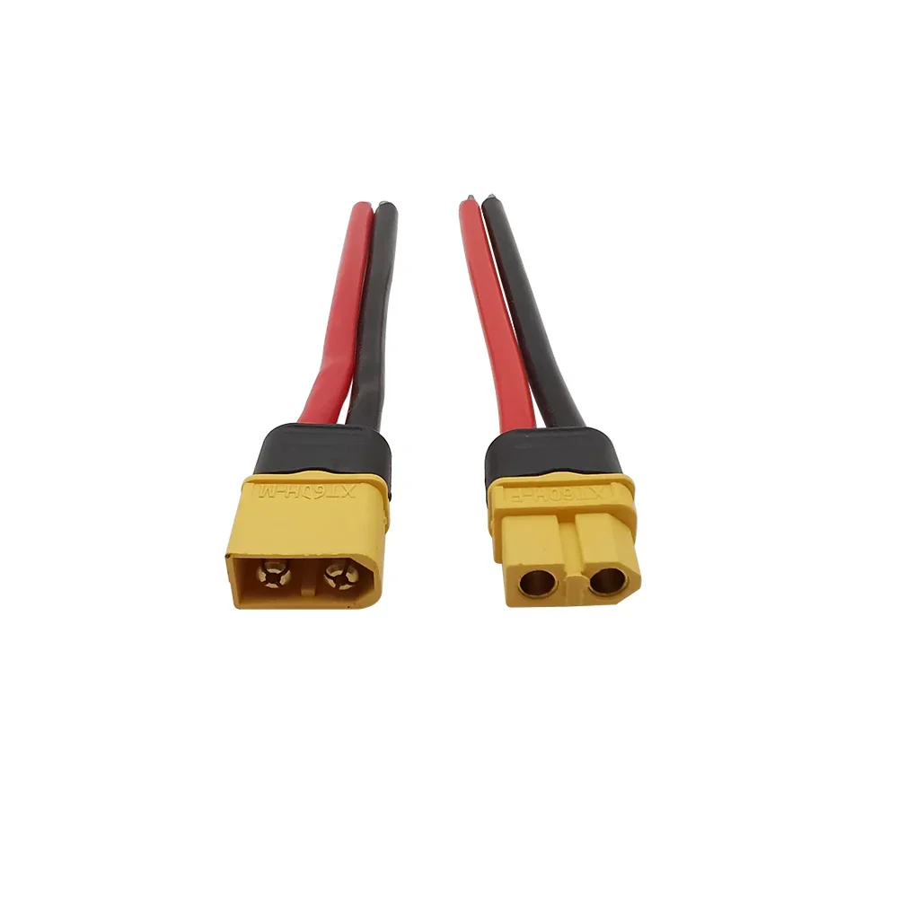 2Pcs XT60 XT60H Plug Male Female Bullet Connector with 12AWG Wire for RC Lipo Battery FPV Drone