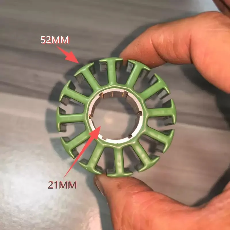 A Brushless Motor Generator with a 12-pole Stator Core of 52 Mm Outside and 21MM Inside