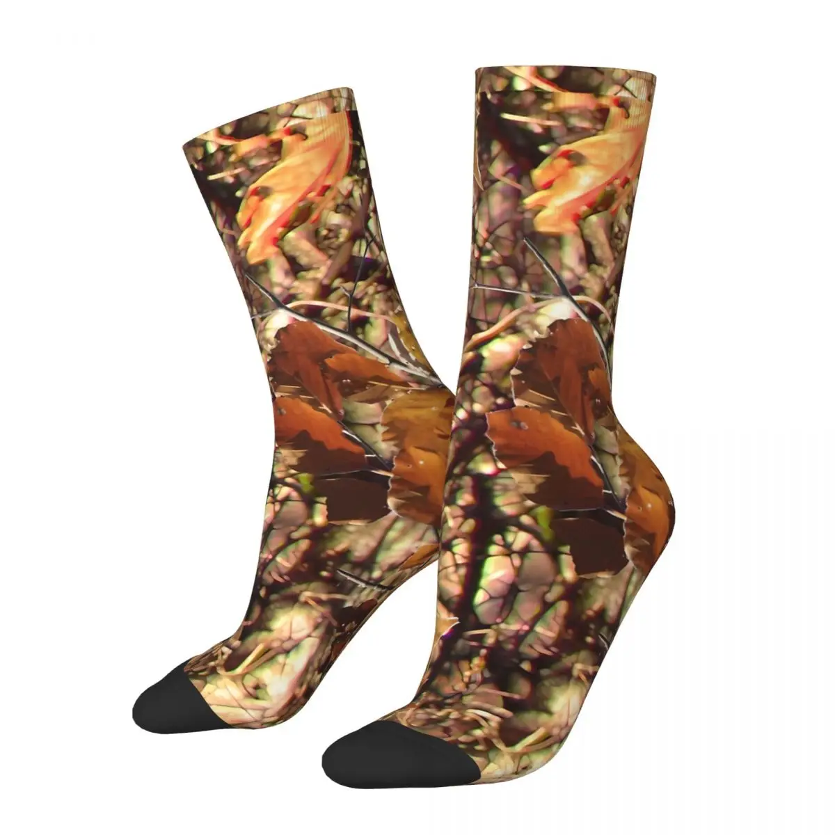 Real Tree Camouflage Fall Camo Hunter Men Women Socks Cycling Novelty Spring Summer Autumn Winter Stockings Gift