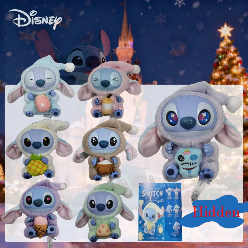 

Новая серия Stitch Eat Something Before Sleep, слепая коробка, плюшевые куклы, подвеска, милая кукла, орнамент, загадочная коробка, праздничные игрушки, подарки