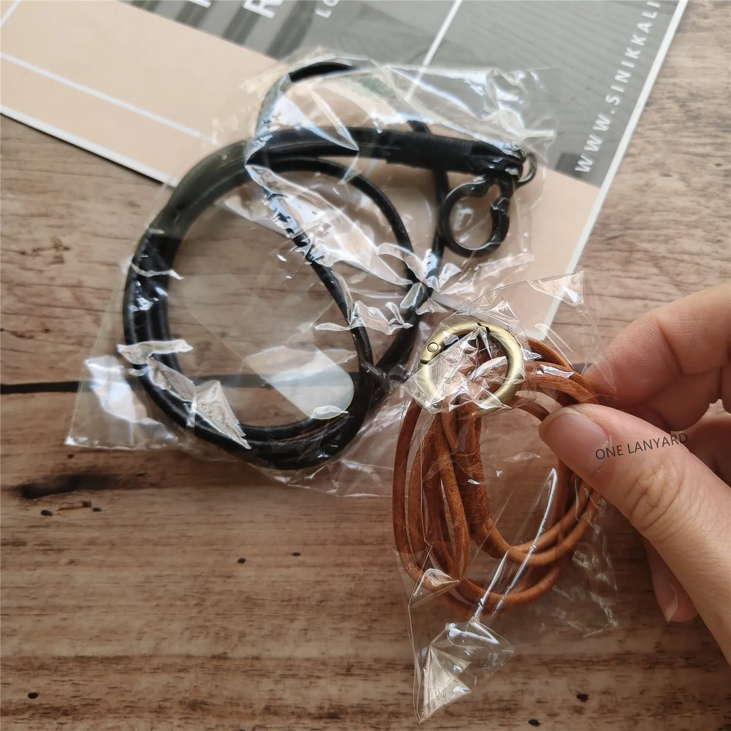 Brown Leather Phone Lanyard, Stylish Gift