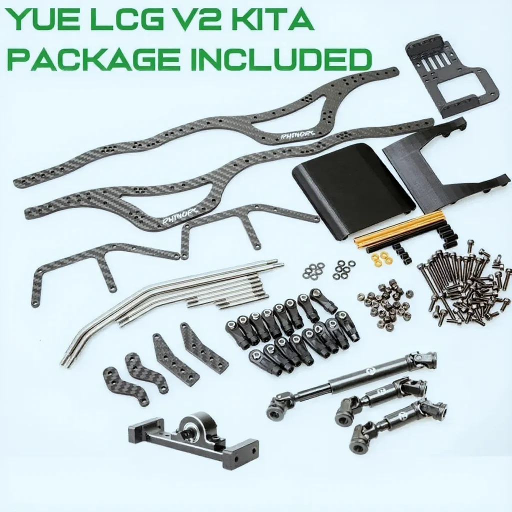 RhinoRC YUE LCG v2 クローラーフレームシャーシキット、チタン合金