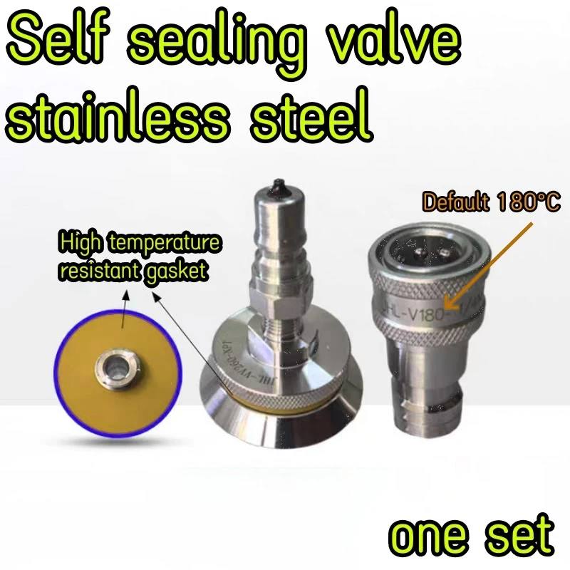 

Stainless steel Vacuum valve nozzle self sealing Reusable ,Self sealing Vacuum Bag Connector,Can withstand high temperatures