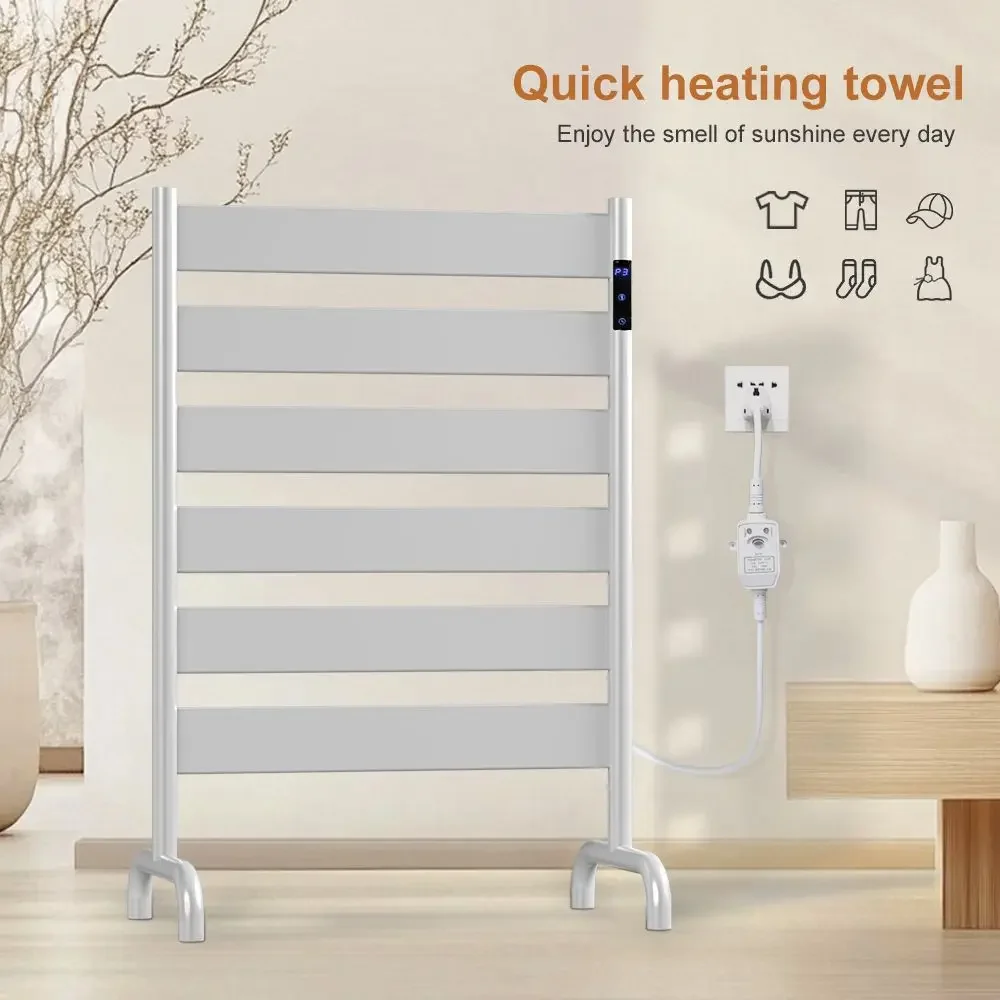 New electric towel rack drying rack Amazon electric floor towel rack US standard European standard plug touch screen control