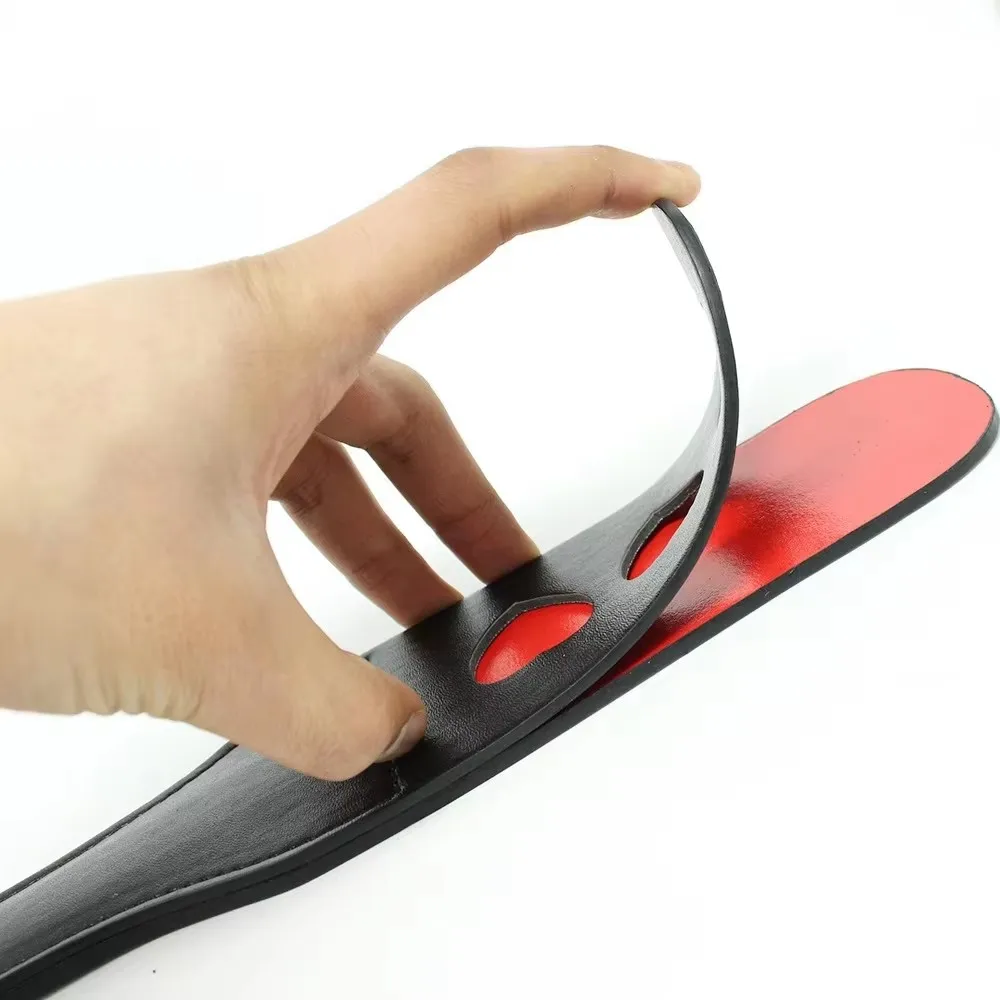 Весло из искусственной кожи 46 см, многослойное весло ручной работы в форме сердца, роскошный укороченный конский хлыст из искусственной кожи