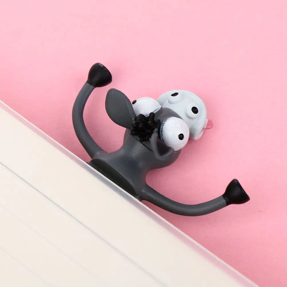 Kreative Schreibwaren Lesezeichen 3D Stereo Cartoon Marker Tier Lesezeichen Ozean Serie Siegel Krake Katze Panda und Shiba Inu – Detail 12