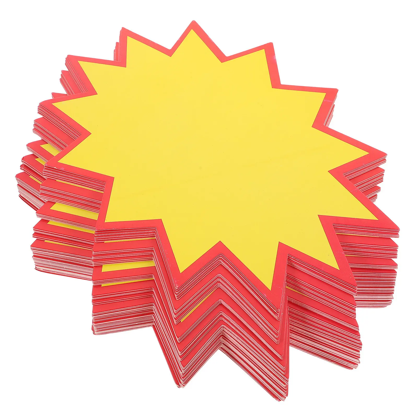 

100Pcs Price Tags Paper Retail Price Labels Sale Pricing Burst Signs for Store Supermarket Advertising Labels Retail Tags