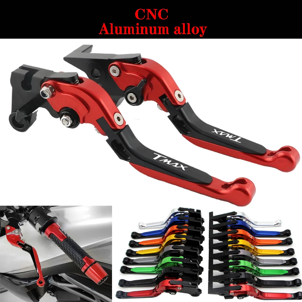 For YAMAHA TMAX 500 TMAX500 TMAX-500 2008 2009 2010 2011 CNC Motorcycle Adjustable Brake Clutch Lever Levers Folding 