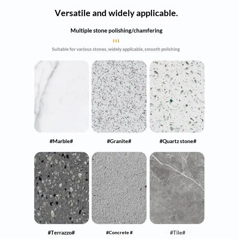 ~4 Step Diamond Polishing Pads  Wear Resistant Fast Polishing For Stone Tile Grinding Surface Renovation