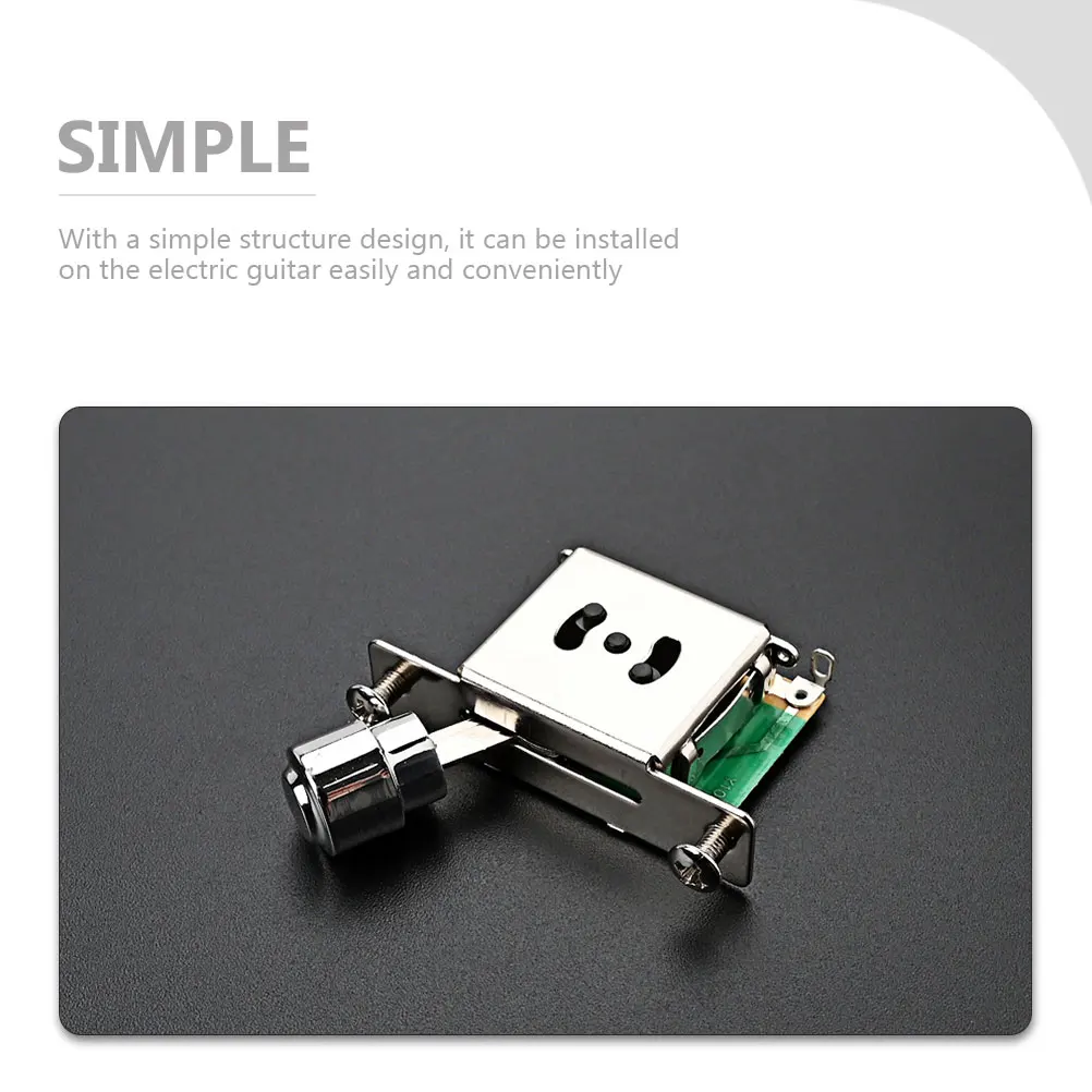 

Convenient Metal Guitar Toggle Switch 3 Level Control Electric Guitar Pickup Selector Switch Portable Guitar Accessory