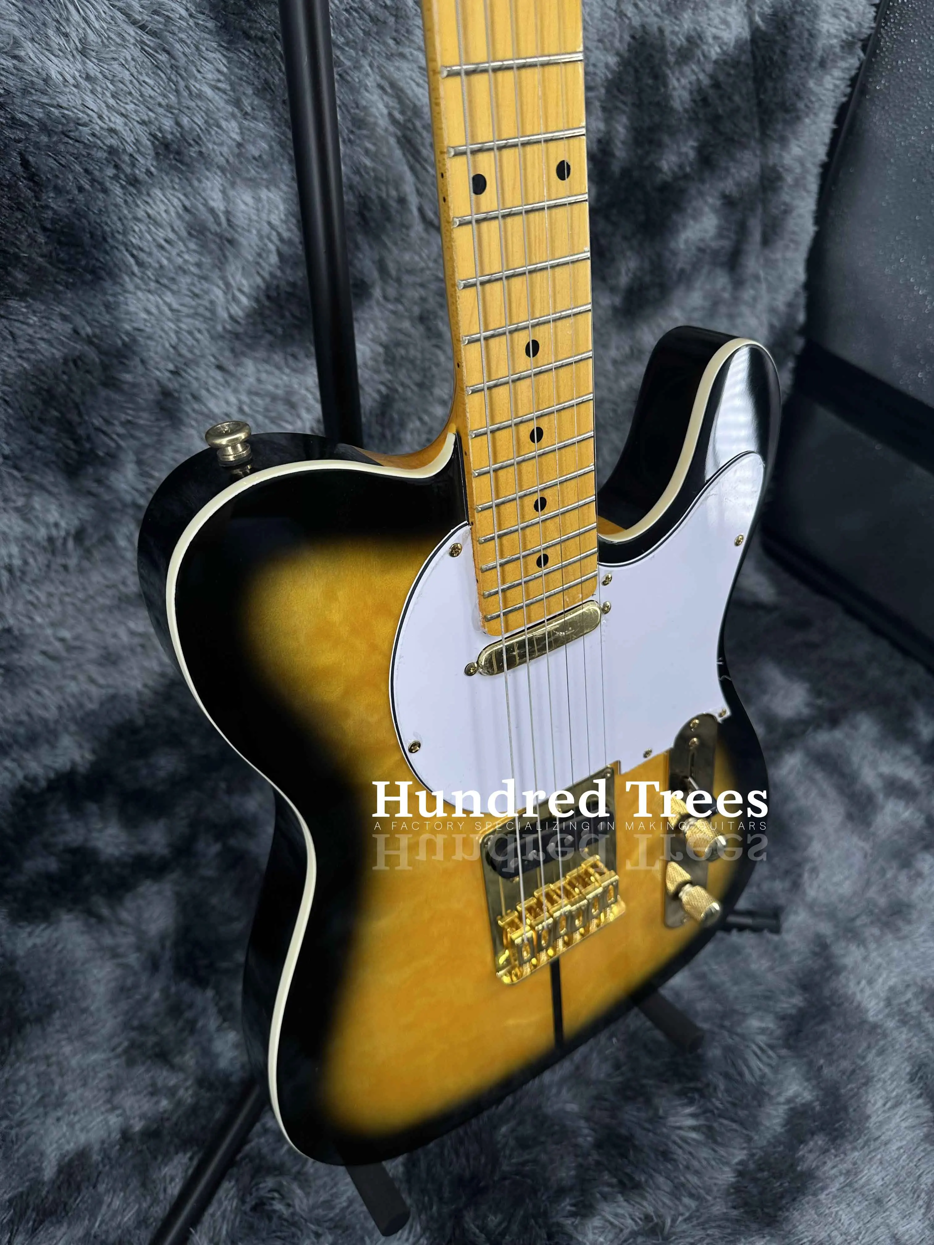 Custom TL Electric Guitar Chrome plated hardware Maple fingerboard fast delivery-free shipping