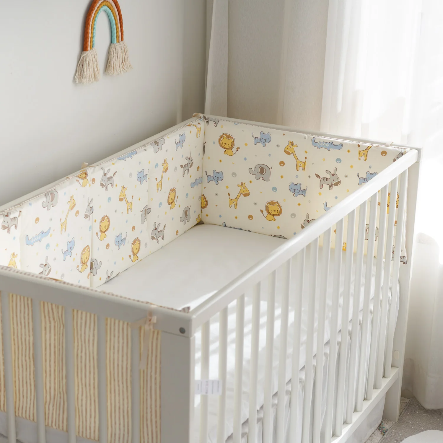 1 pcs Baby Bed Bumper Children's Cot Bumper In The Crib Newborns Head Protector Cotton Bed Protection Barrier Room Decoration