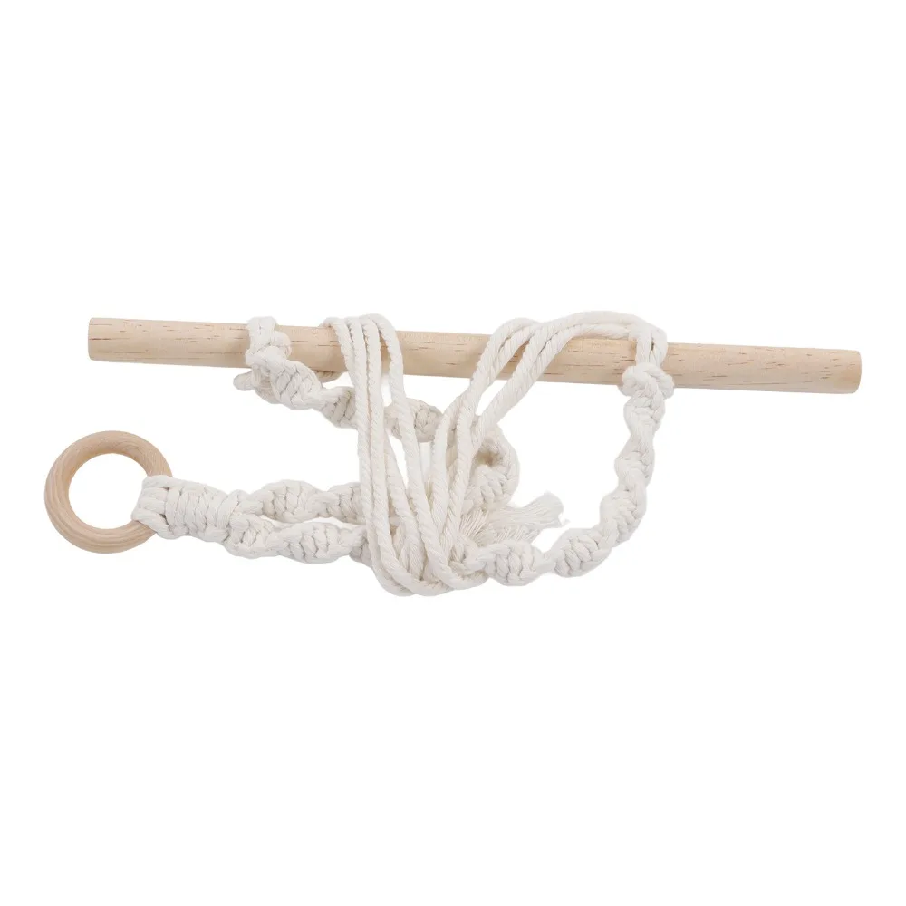 2pcs Portable Wall Mounted Paper Towel Holder Cotton Rope Anti Static Boho Toilet Roll Holder Towel Rack For Bathroom