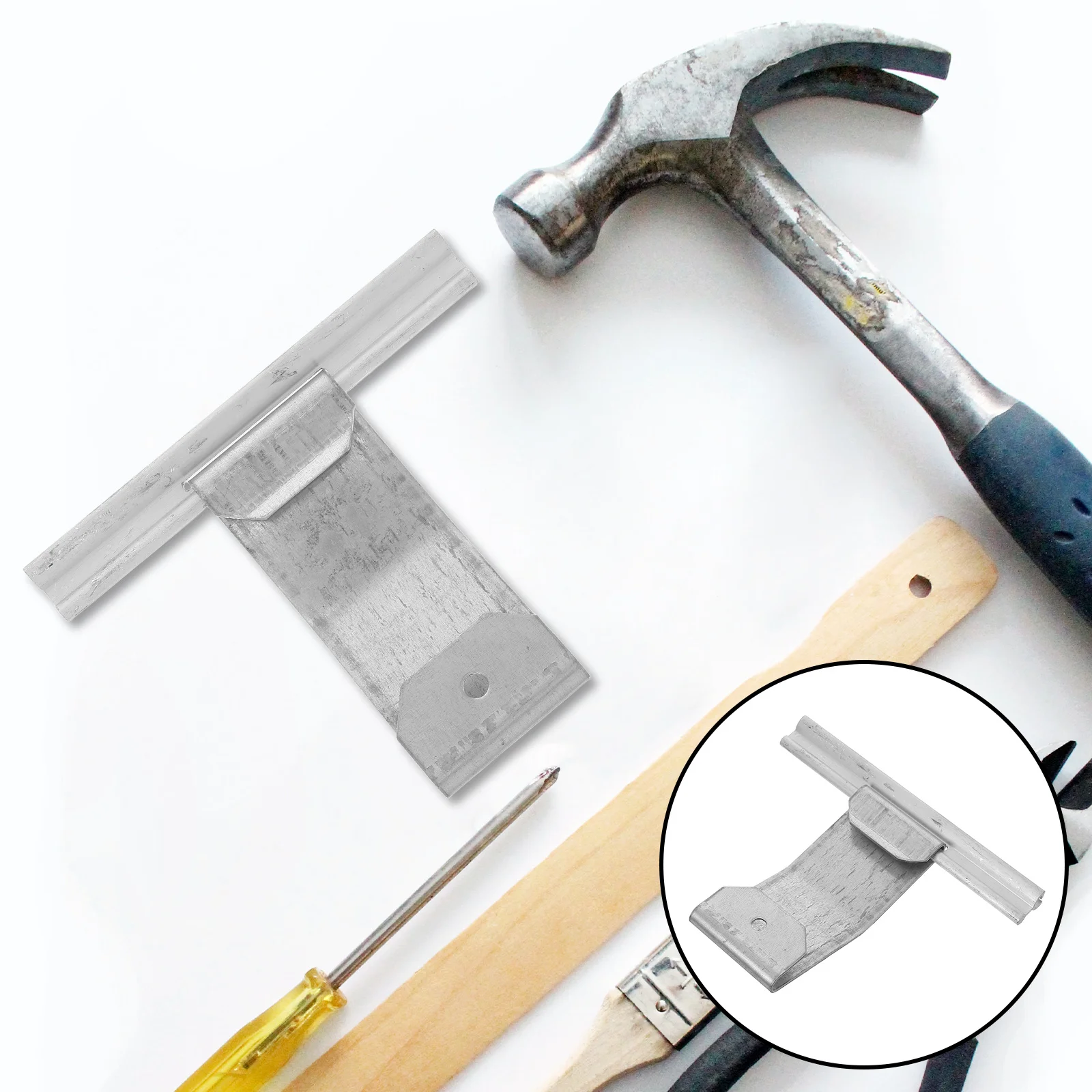 2 قطعة دعم الصلب المجلفن سميكة للأبواب مصراع المتداول يندبروف نافذة قفل الأمان معدن دائم #1