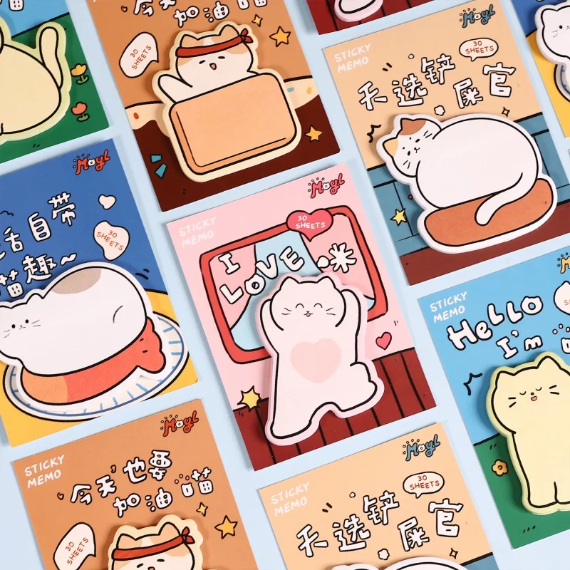 36pcs/lot Kawaii Cat Memo Pad Sticky Notes Cute N Times Stationery Label Notepad Bookmark Post School Supply