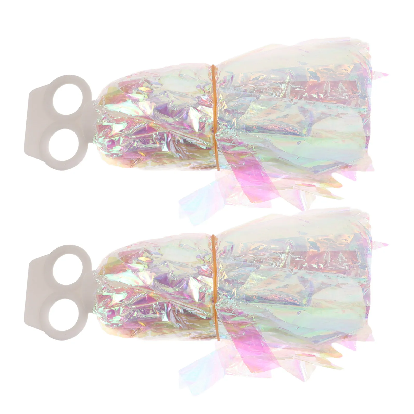 Cheerleading Pom Poms 2 Pack Ring Handle Lightweight Sparkling Dance Team Spirit Sports Parade Props