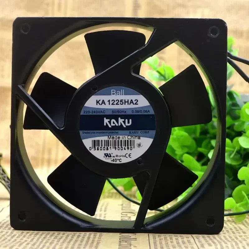 for KA1225HA2 12025 Cooling Fan AC220V 0.10A Taiwan KAKU Card Fixed Electric Cabinet Fan