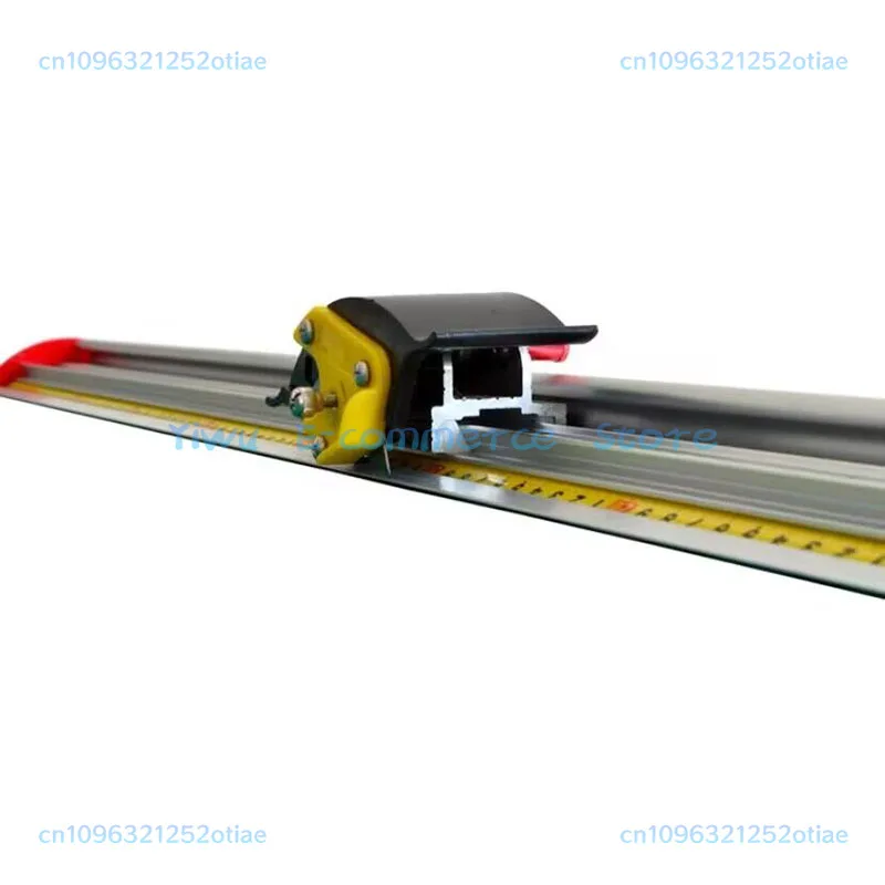 70cm Guarded Sliding Cutter Ruler Track Cutter Trimmer Utility Ruler for Straight Safety Cuts, Boards, Banners