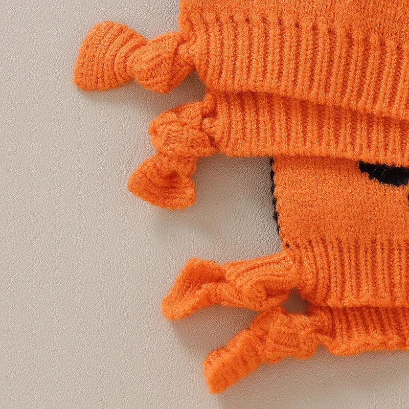 Baby besch wichtigt Handtuch stricken Säugling Kind beruhigende Decke Schlaf Spielzeug Bettwäsche Neugeborenen Mädchen Junge Komfort Waschlappen lustige Kürbis Halloween