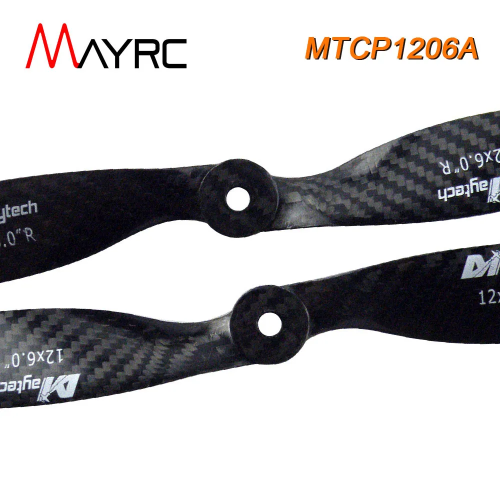 2 Stück Mayrc 12x6 Zoll 6mm Mittel loch CW und CCW Carbon Propeller Apc für Multi Drohnen RC Starr flügel Benzinmotor Flugzeug