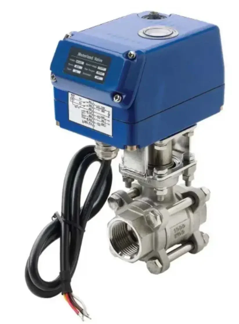 24DC DN40 1 1/2 1000WOG 304 Steel Body Ball Valve