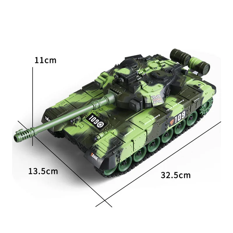 13 Ch Rc réservoir bataille voiture télécommande réservoirs de guerre modèle 2.4G Radio contrôle Machine jouets pour garçon enfants enfants jouets cadeau