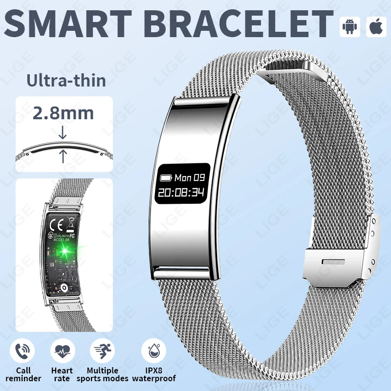 

New Health Wristband Smart Watch Bracelet Men Women Heart Rate Blood Oxygen Monitor Fitness Tracker Waterproof Sports Smart Band