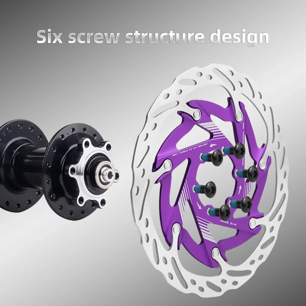 

160mm Disc Brake For Rotor for Bicycles Crafted from Aluminium Alloy and Carbon Steel with 6 Bolt Installation