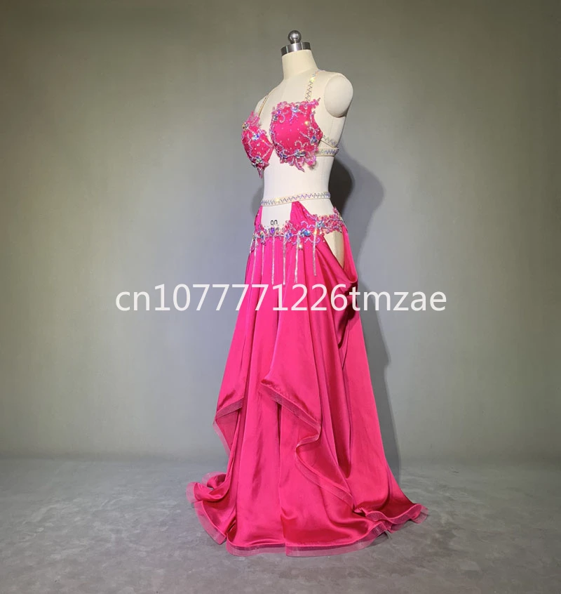 Lady Belly Dance Racing Suit Original Hollow-out Dress Stage Dancing Dress Belly Dance Costume Suit