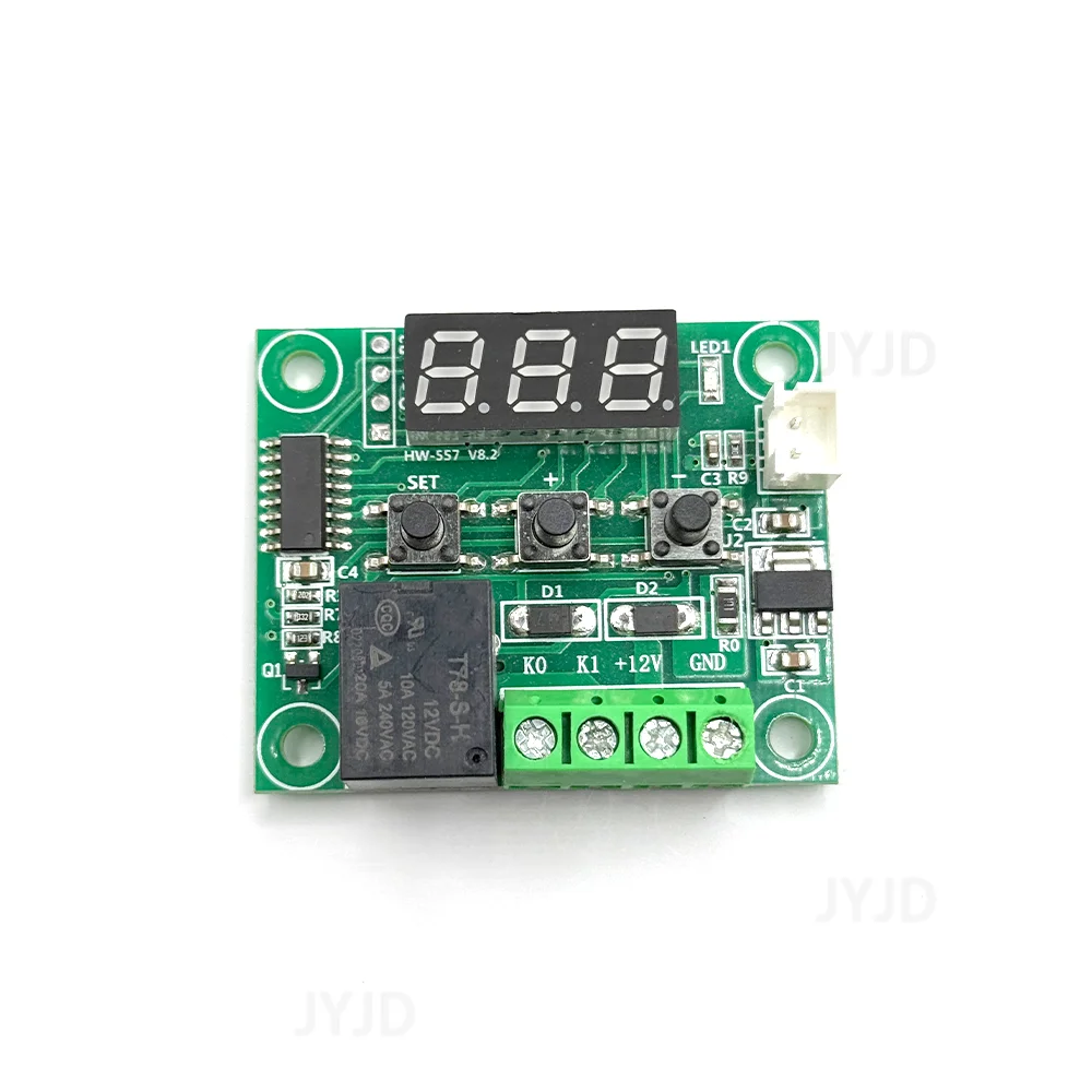 W1209 DC 12V Heat Cool Digital Thermostat Temperature Controller Miniature Thermostat Temperature Control Switch Panel XH-W1209