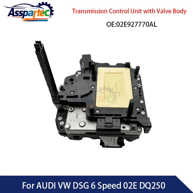 Cuerpo de Válvulas Mecatrónicas y Unidad de Control DSG 6 Velocidades 02E DQ250 para AUDI VW DSG 6 Velocidades 02E DQ250 02E927770AL