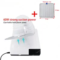 Dust Collector 60W Fan Vacuum Cleaner Machine With Filter Strong Power Dental Lab Nail Art Manicure Dust Clean Tool