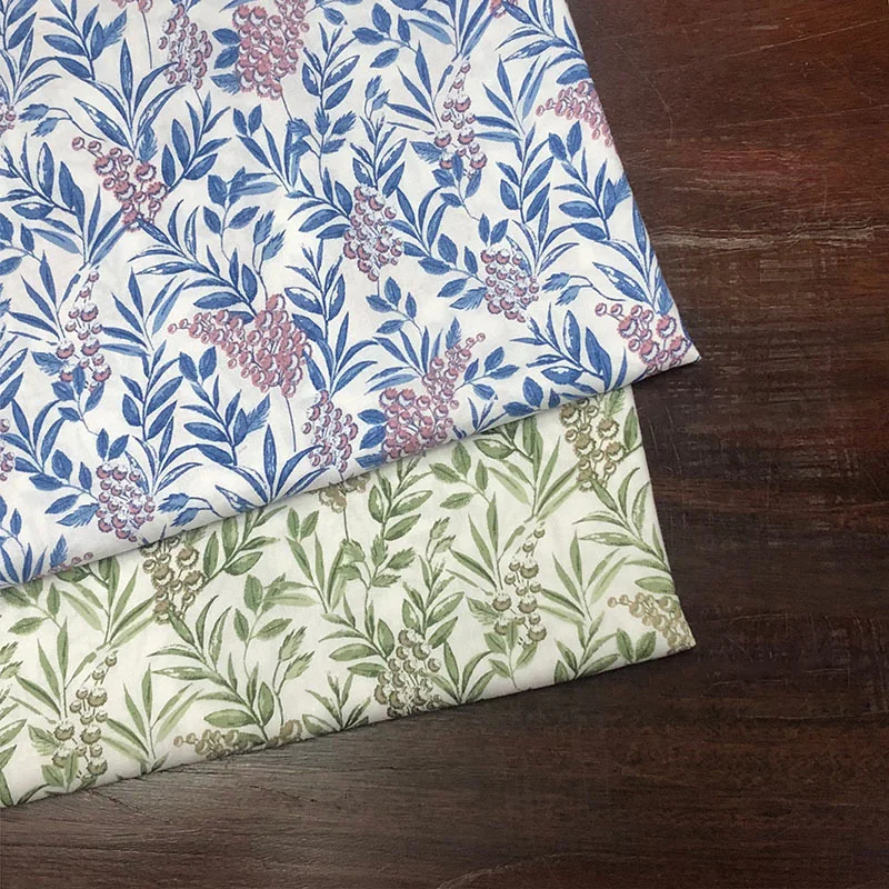 Rayon Fabric Floral Flowers Vintage Liberty Ethnic Soft Summer Pajamas Cloth Sewing Accessories By Half Meter