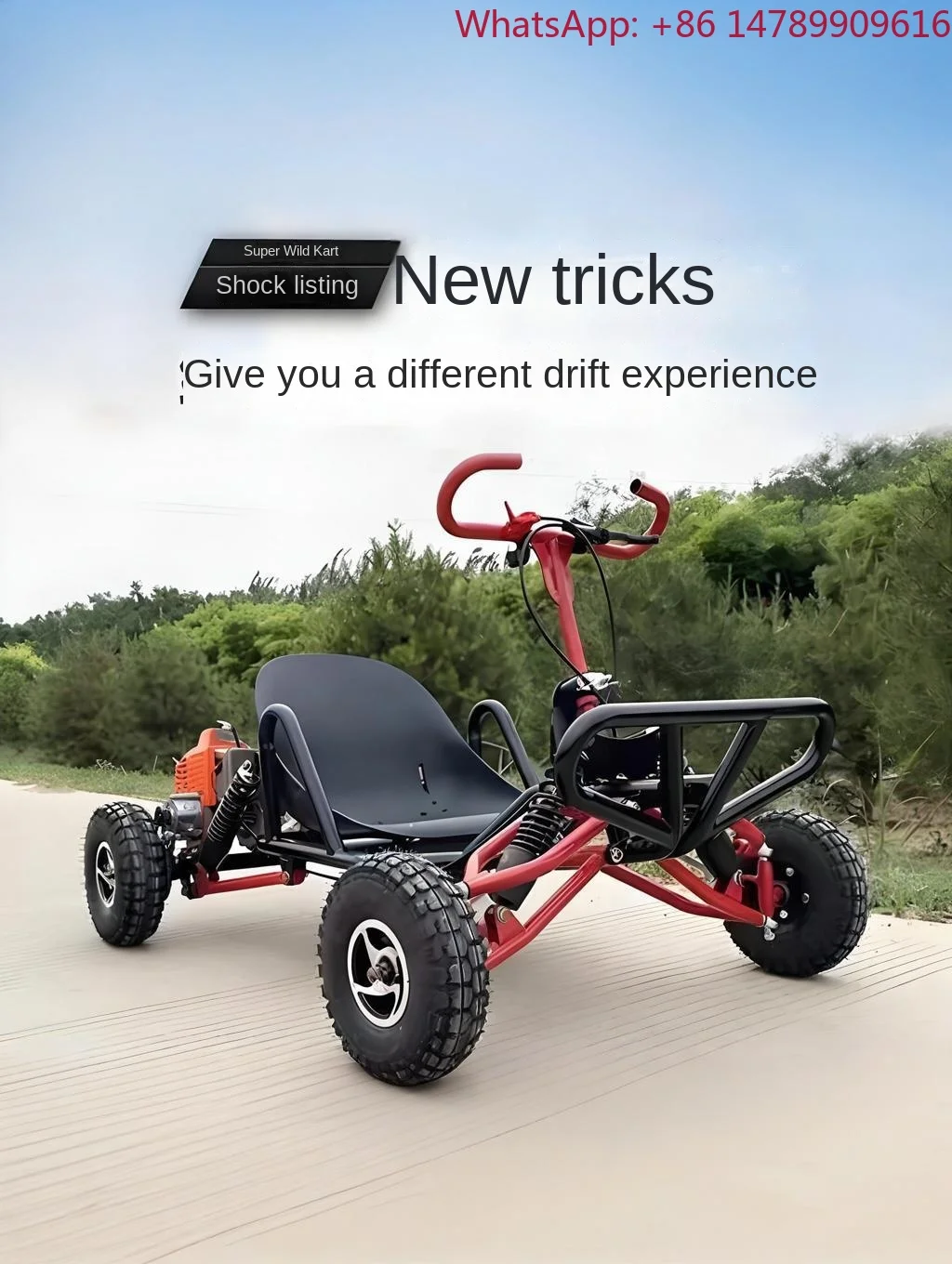 Off-Road Passion,Lifestyle VibeAll Terrain Off Road Kart Adult & Kids Fuel Drift Car With Two-Stroke Engine Max Load 150kg For B