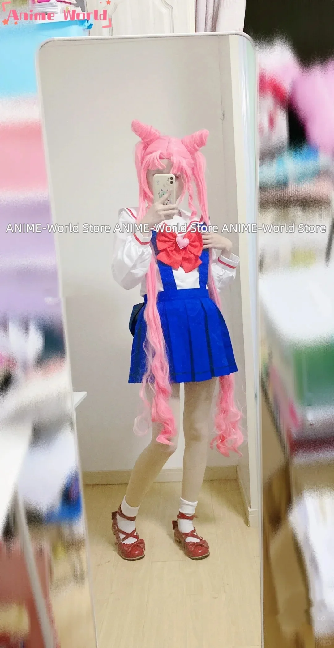 《Custom size》Anime Chibiusa Cosplay Costume JK Suit Uniform Dress Halloween Party Outfit Role Play