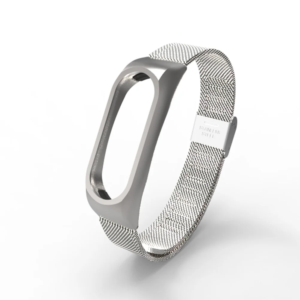 

Stainless Steel Metal Wristband Strap Rose Gold Adjustable Smooth Finish Durable Replacement for 2 Sports