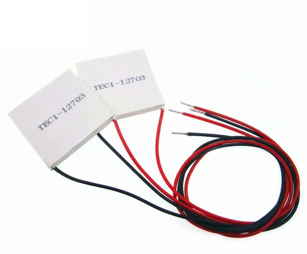 

10PCS TEC1-12703 TEC1 12703 12703 40*40mm Heatsink Thermoelectric Cooler Cooling Peltier Plate Module
