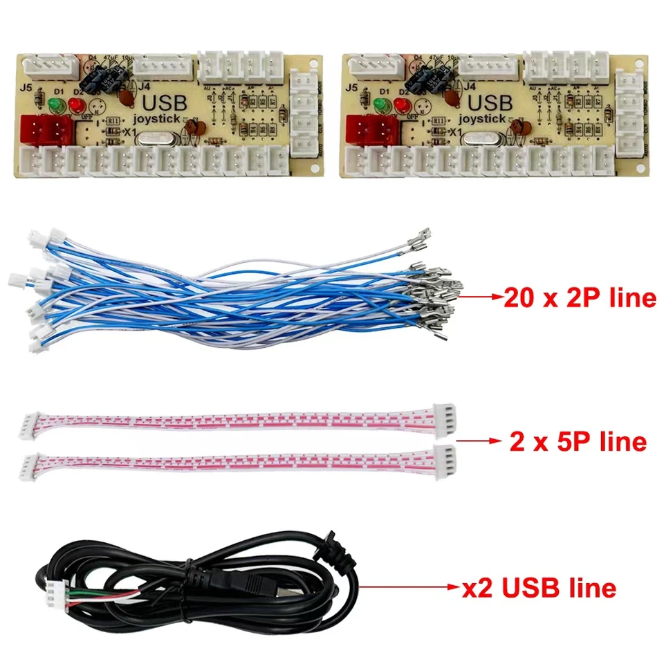 Zero Delay Arcade USB Encoder PC to Joystick Fighting Games
